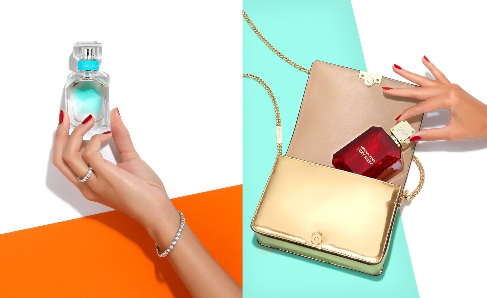 Luxury editorial still life photography for Stella Magazine by Leo Acker, London — Tiffany & Co fragrance and accessories for The Telegraph supplement. Leo Acker Photographer ADVERTORIALS 